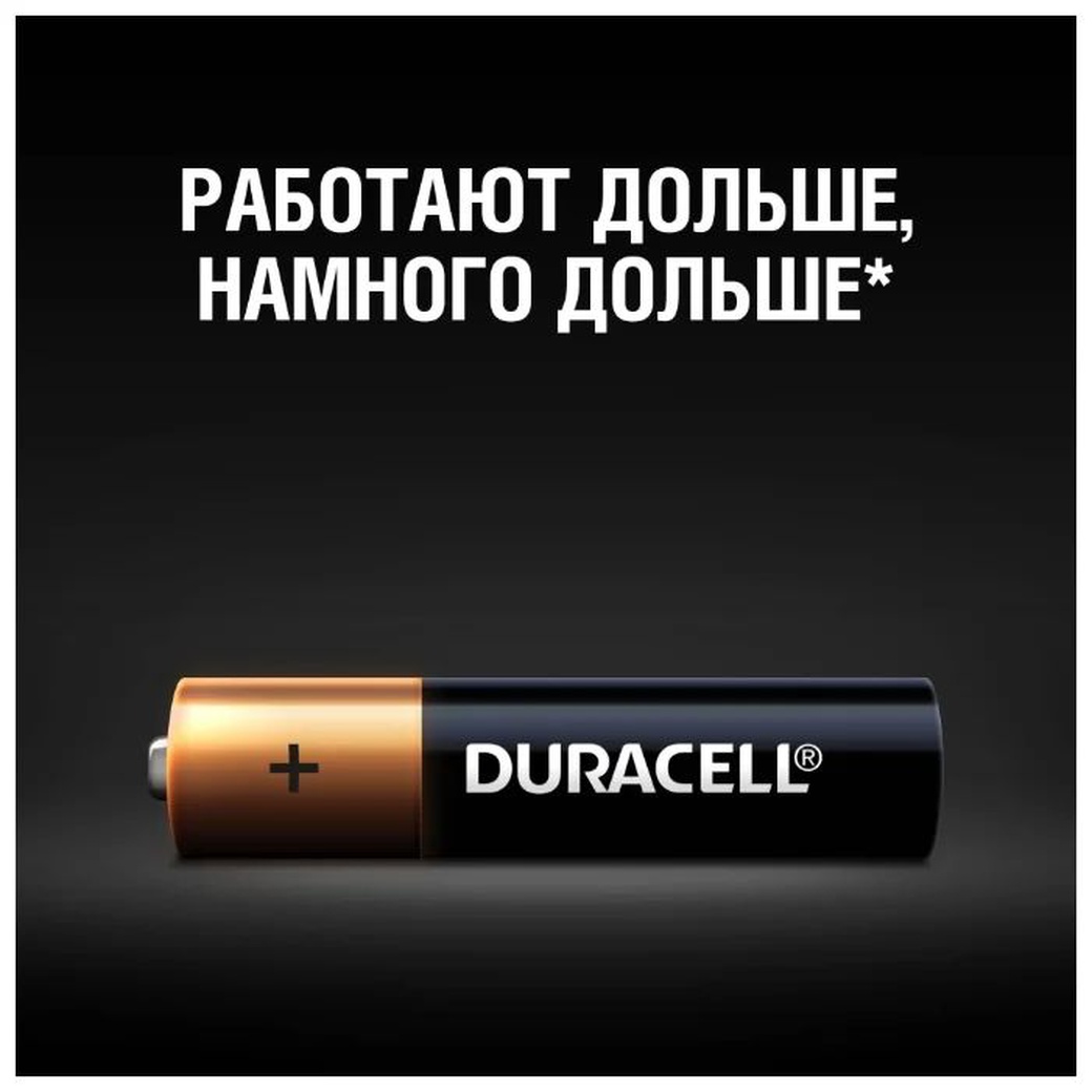 Батарейка щелочная Duracell LR03 (AAA) 1.5В блистер 4шт фото