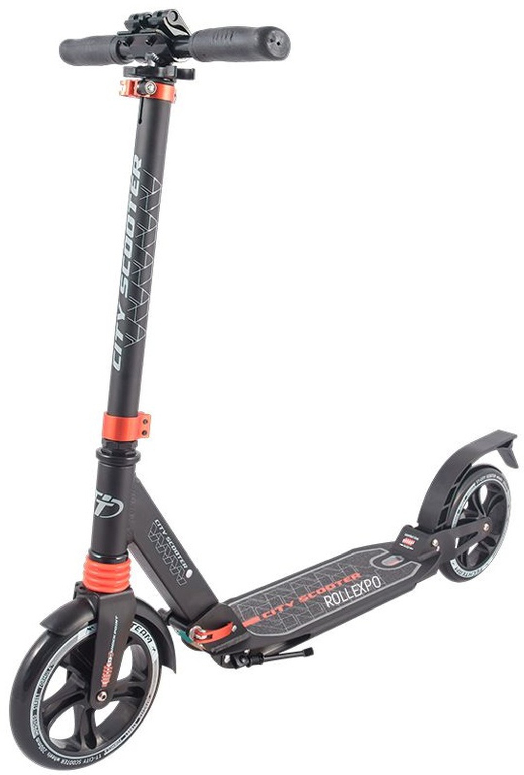 Tech Team City - самокат scooter черно-оранжевый 2019 фото