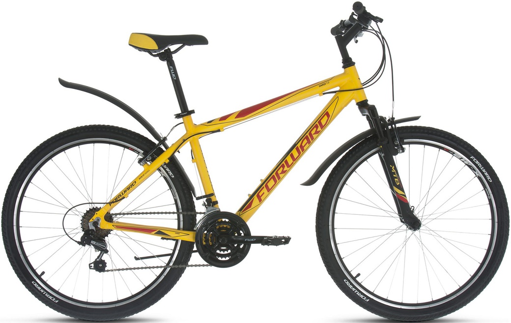Велосипед 26" Forward Hardi 1.0 Желтый Матовый 16-17 г 17' RBKW7M66P004 фото