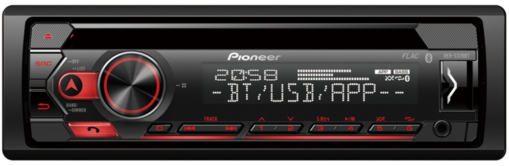 Автомагнитола CD Pioneer DEH-S320BT 1DIN 4x50Вт фото