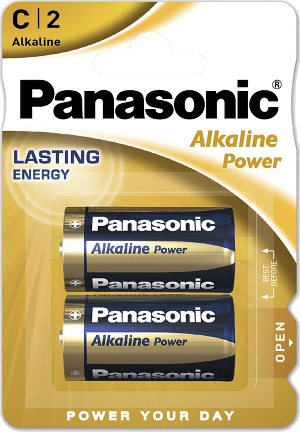 Батарейки Panasonic LR14REB/2BP C щелочные Alkaline power в блистере 2шт фото