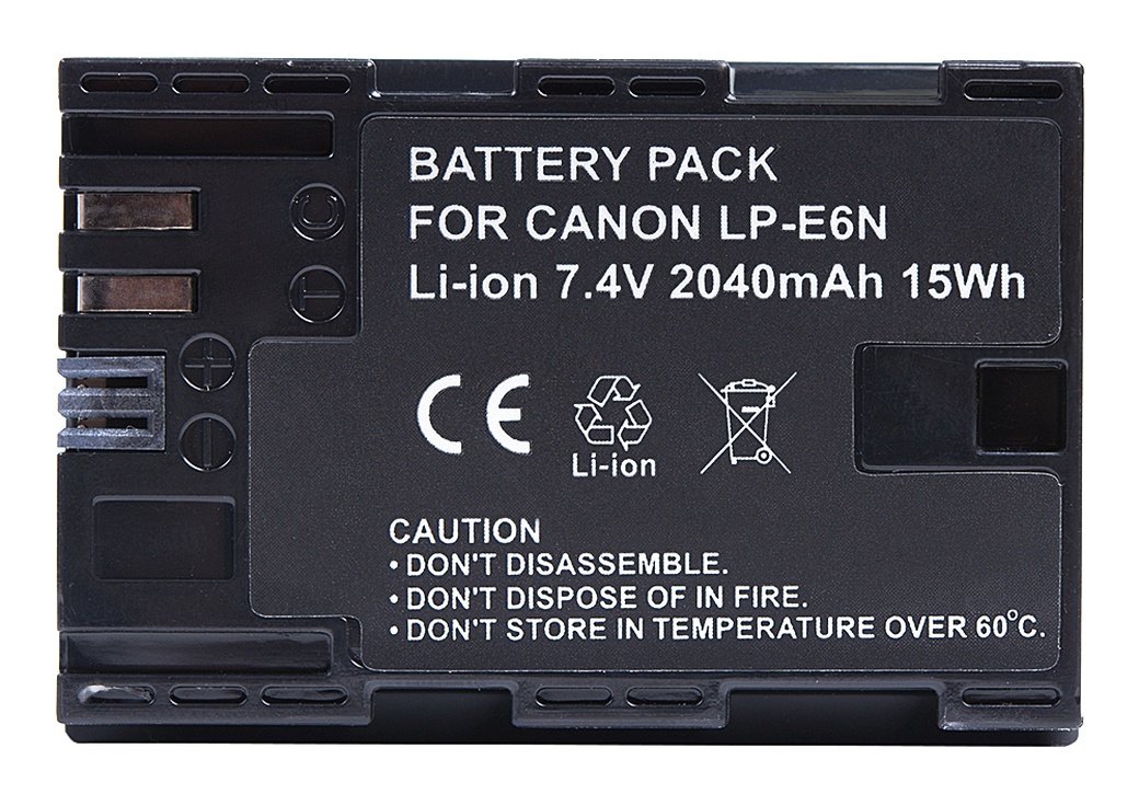 Аккумулятор Prolike PR-LPE6N (LP-E6 для EOS 6D 60D, 70D, 80D, 7D, 5D mark II, mark III) 2040mAh фото