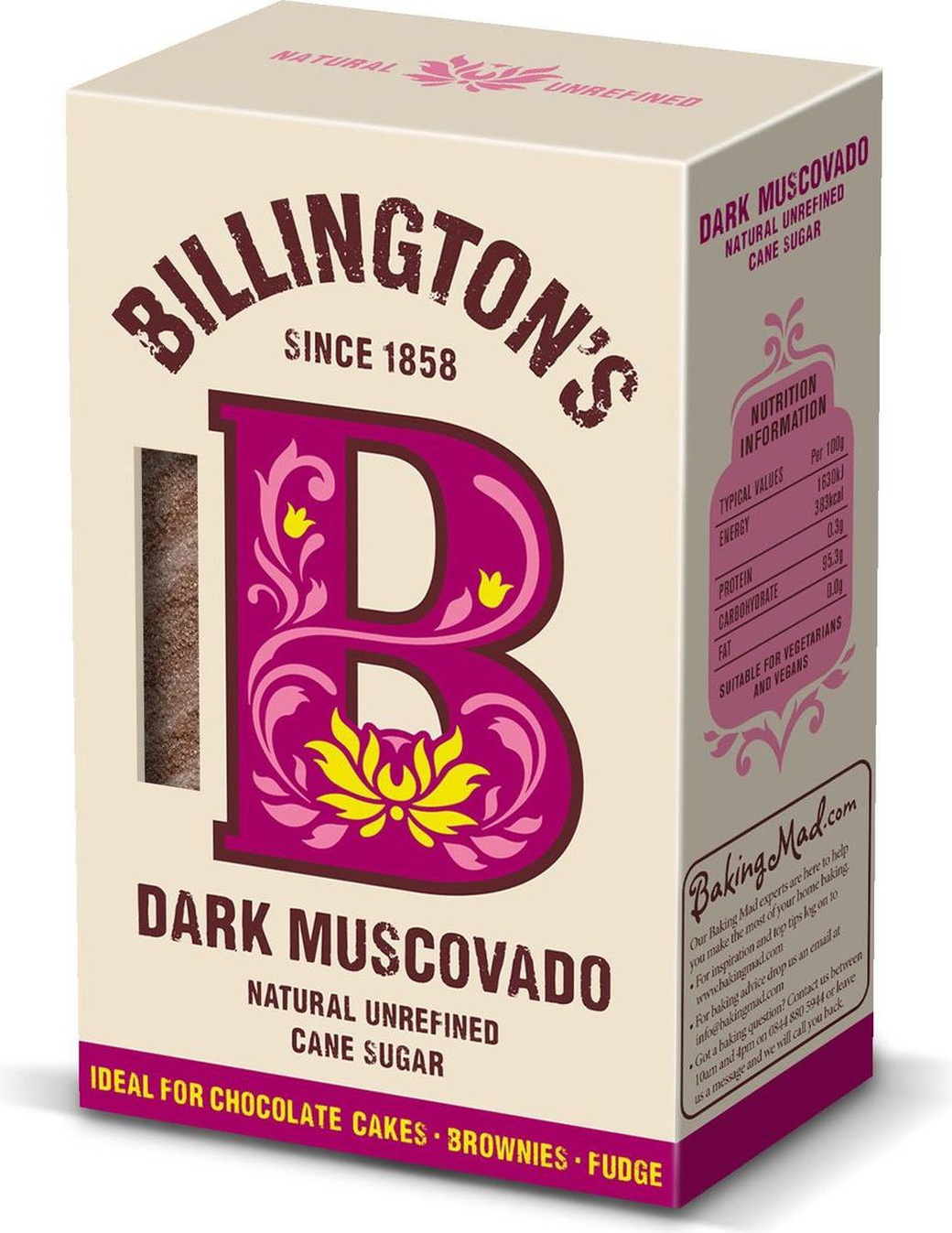 Сахар нерафинированный Billington's Muscovado темный 500г фото