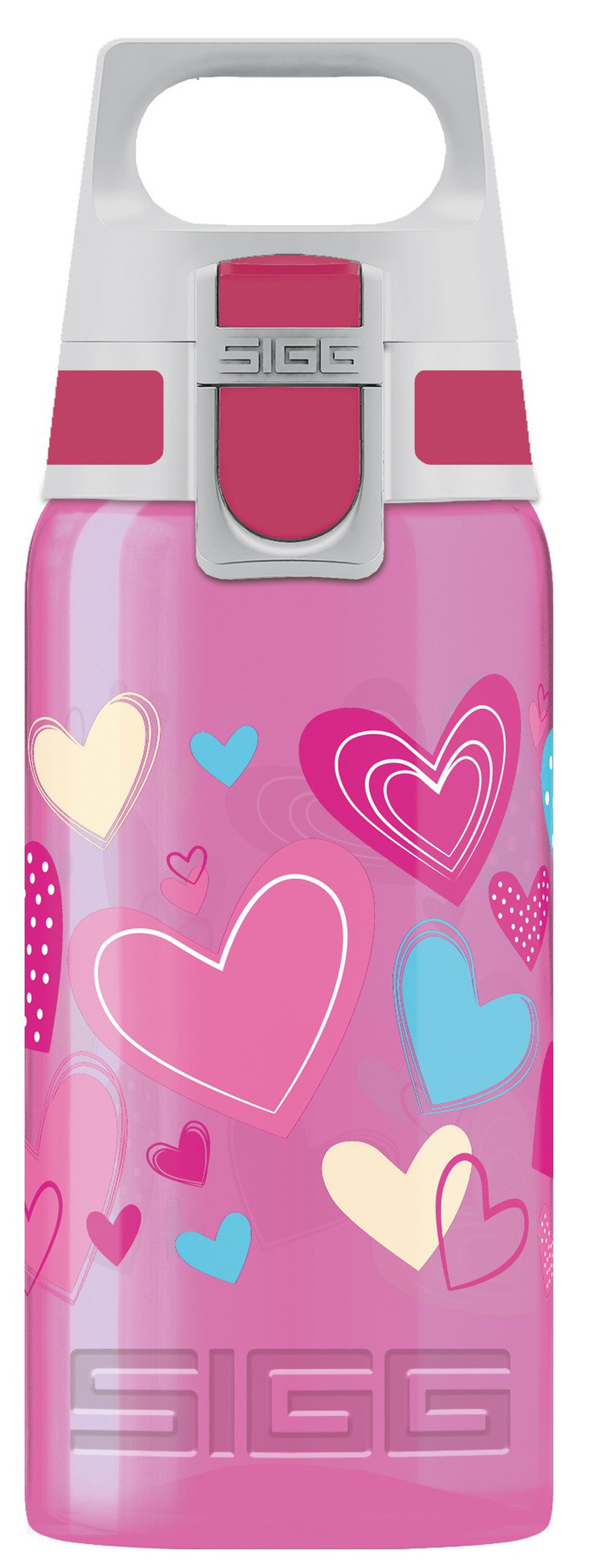 Бутылка для воды Sigg Viva One Hearts, розовая, 0,5L фото
