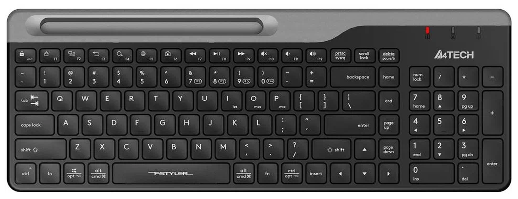 Клавиатура A4Tech Fstyler FK25, черный/серый фото