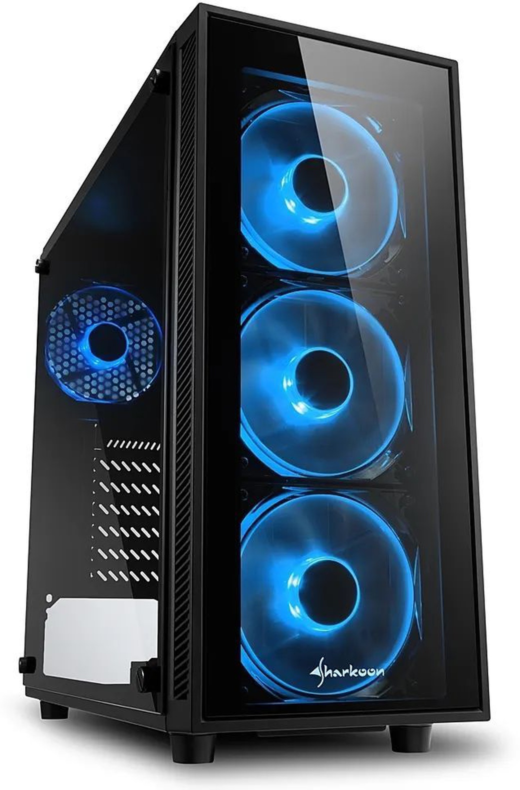 Компьютерный корпус Sharkoon TG4 Blue led, черный фото