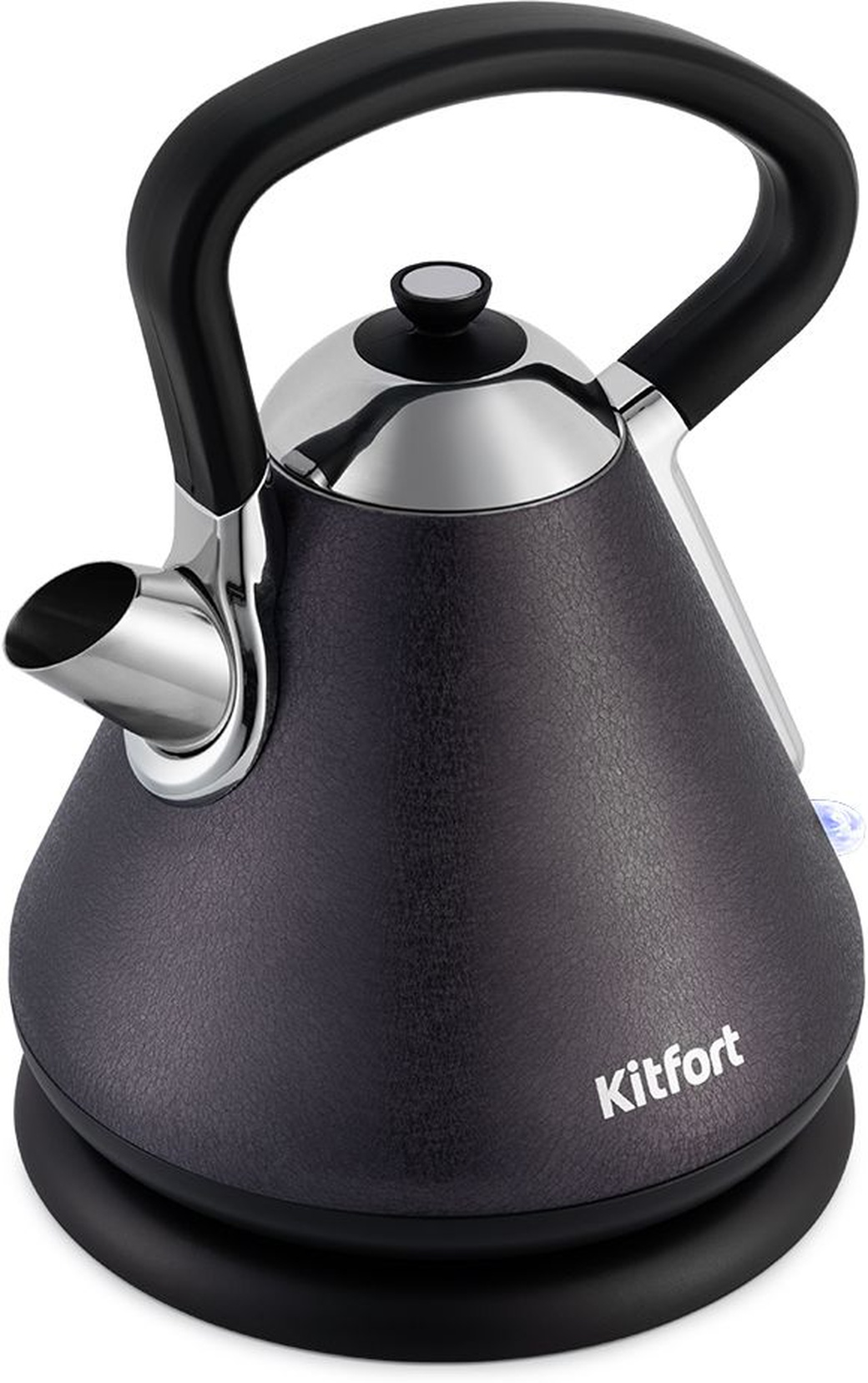 Чайник Kitfort КТ-697-1 черная кожа фото