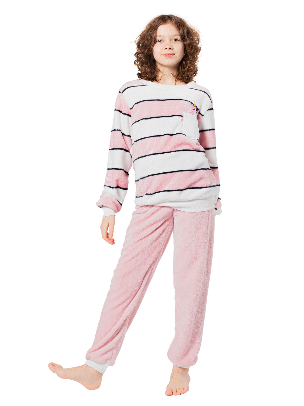 Пижама Funfur Полосатая Розовая фото