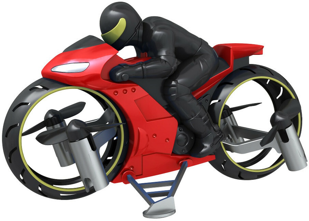 Квадрокоптер-мотоцикл со светодиодной подсветкой, красный фото