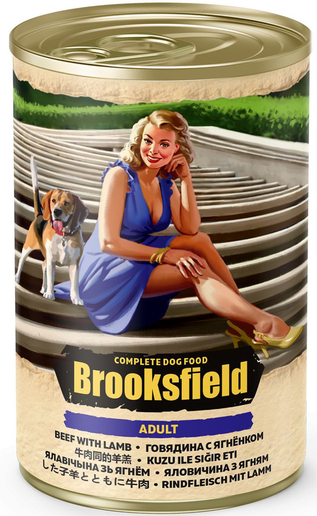 BROOKSFIELD 50198 Adult консервы для собак говядина с ягнёнком 400г фото