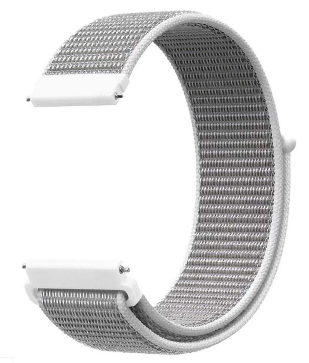 Нейлонвый ремешок для часов Amazfit GTR 47mm, серебро фото