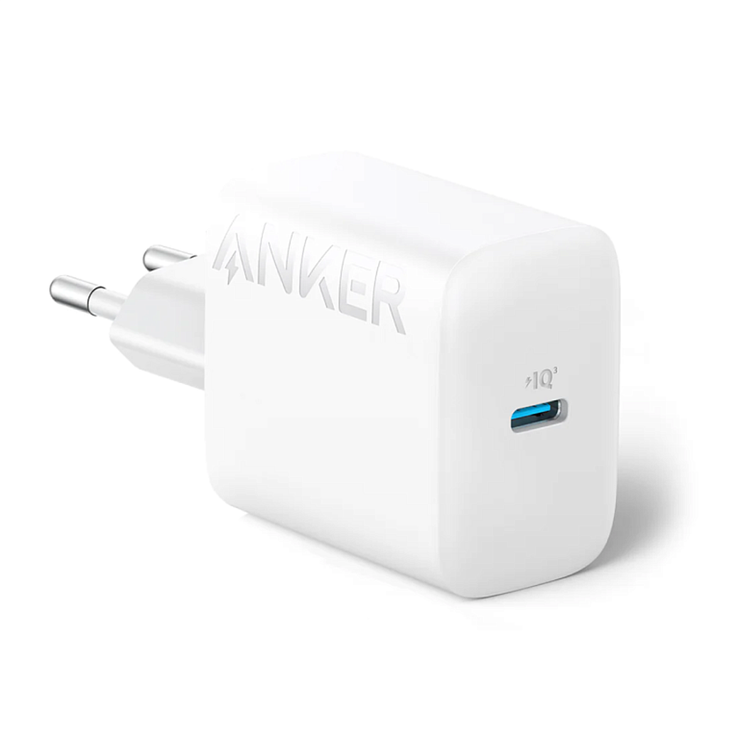 СЗУ адаптер ANKER 312 USB-C 20W (A2347), с кабелем, белый фото