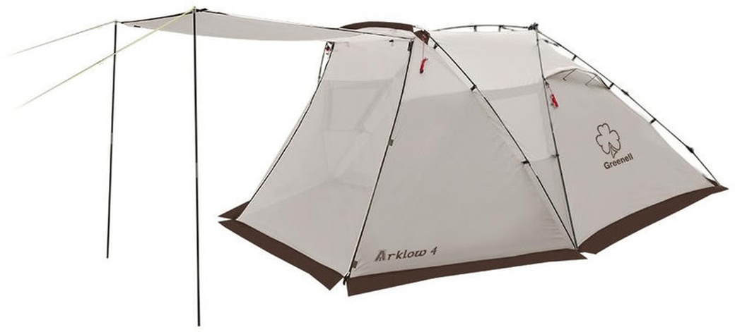 Greenell Арклоу 4 палатка с автоматическим каркасом Коричневый фото