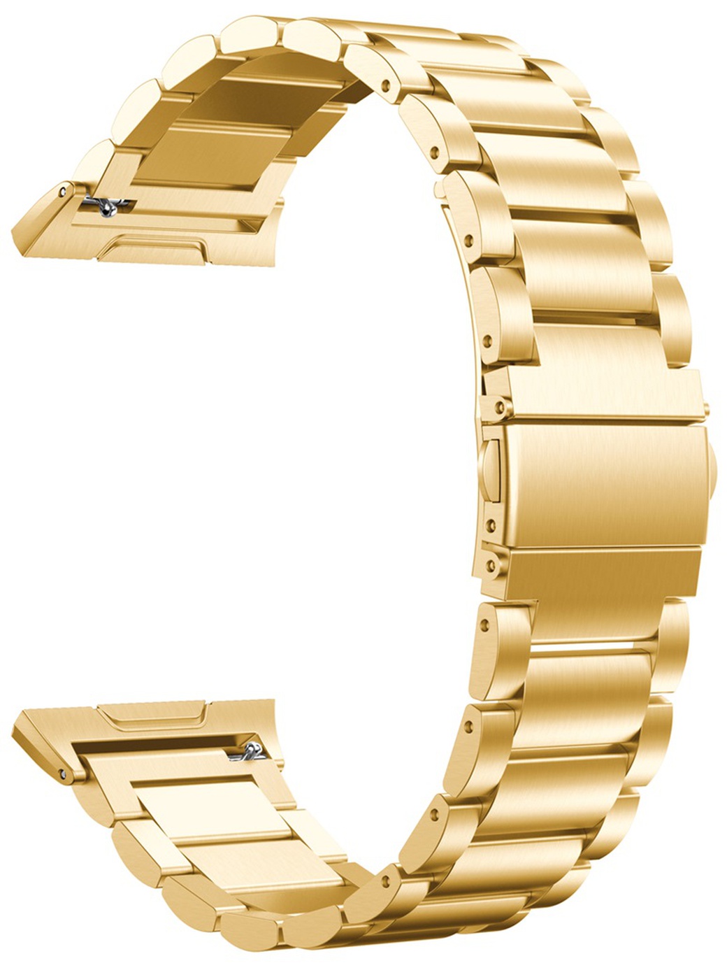Ремешок для браслета Fitbit Ionic, нержавеющая сталь, золото, магнитный замок фото