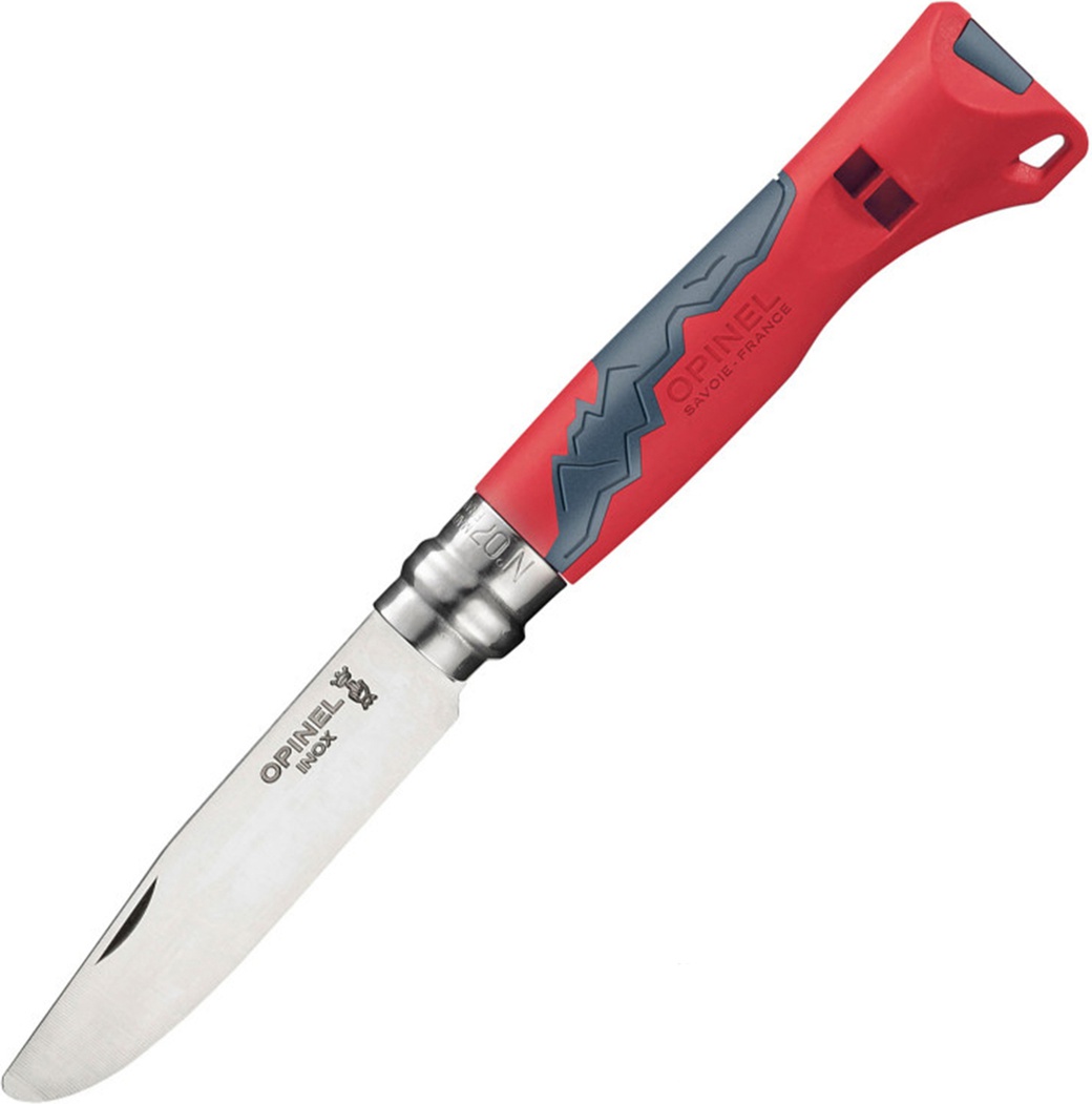 Нож Opinel №7 Outdoor Junior, красный фото