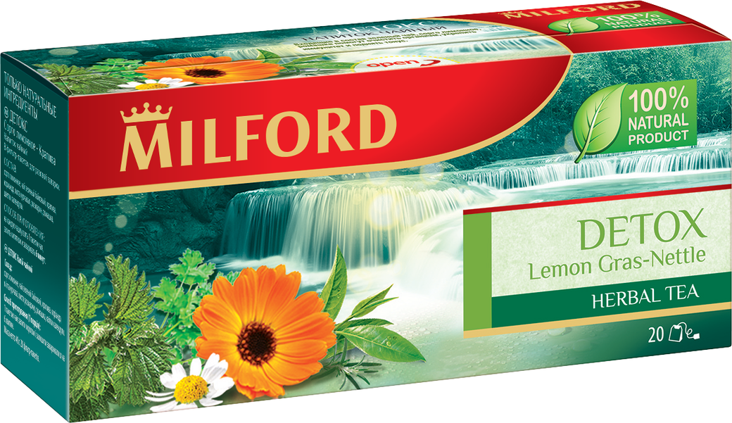 Чайный напиток травяной Milford Detox в пакетиках фото