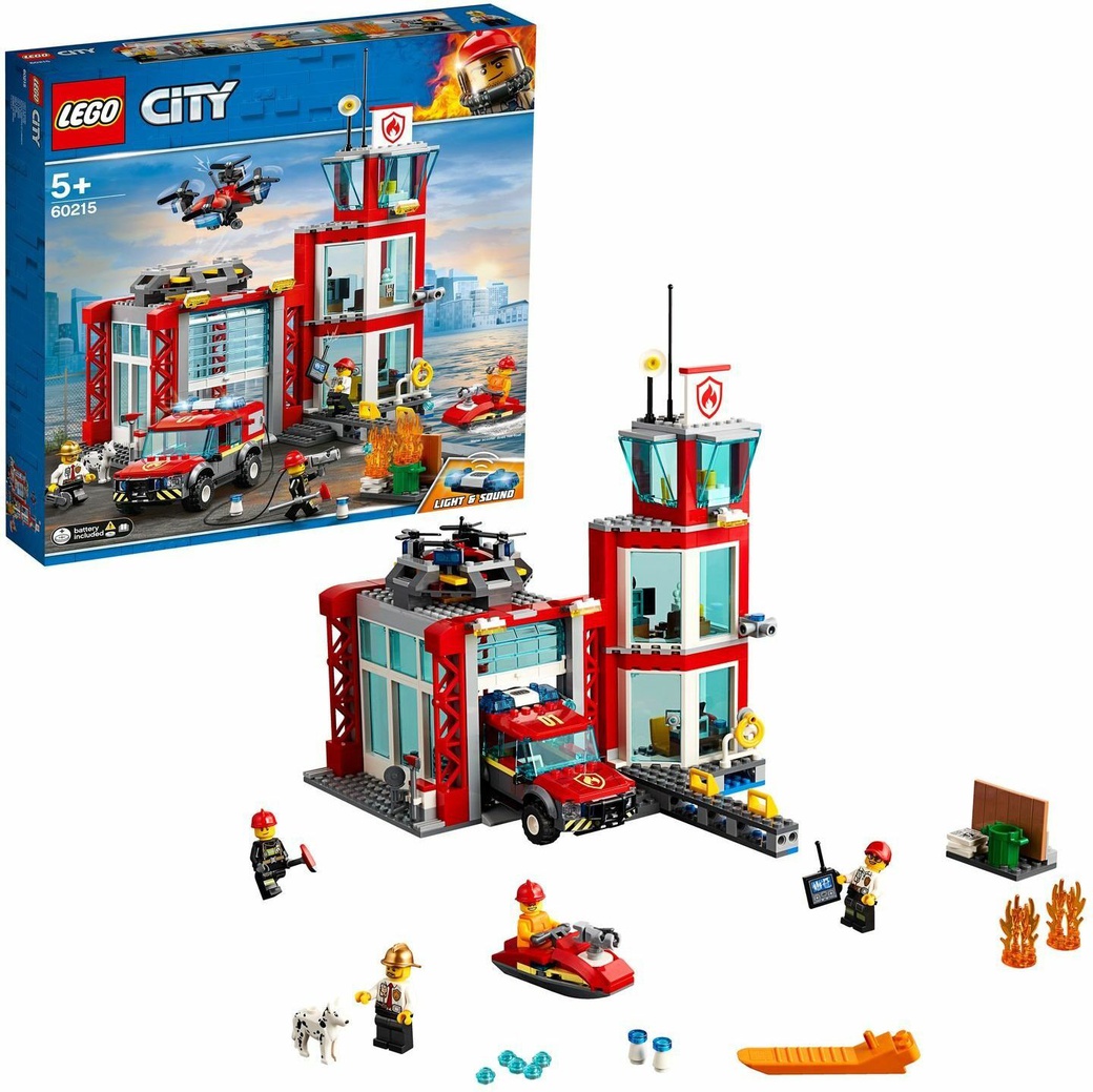 Конструктор LEGO City Fire Пожарное депо фото