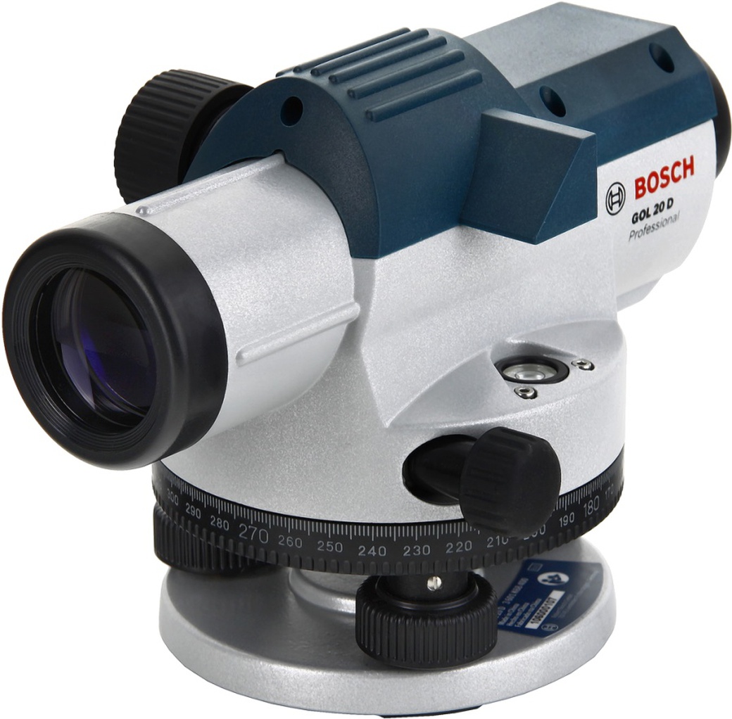 Нивелир оптический Bosch GOL 20 D (0.601.068.400) 20x 60м ±0.3мм/м градусы, в кейсе фото