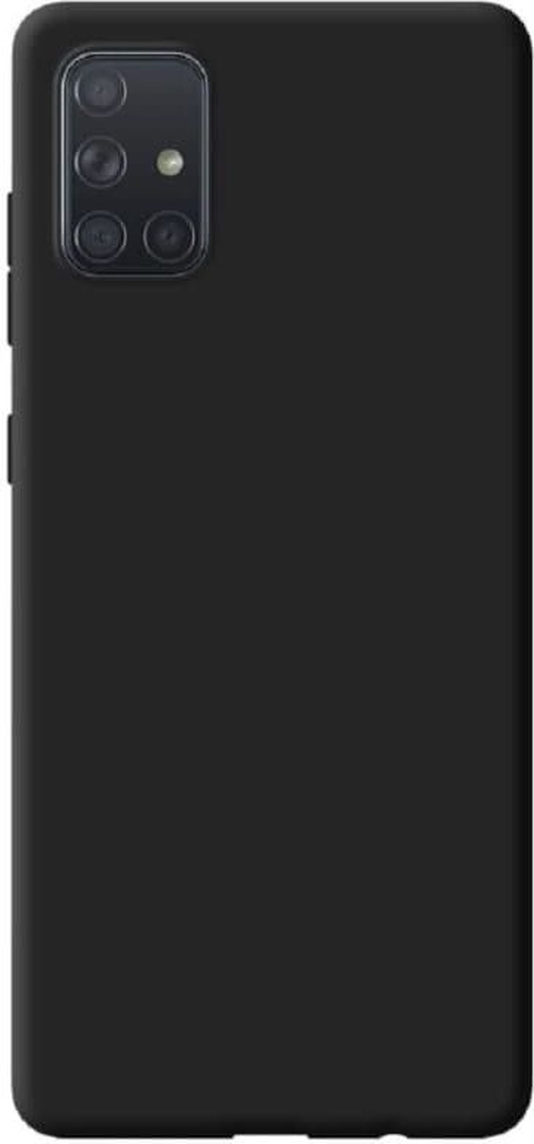 Чехол-накладка для Samsung (A515) Galaxy A51 черный, Microfiber Case, Borasco фото