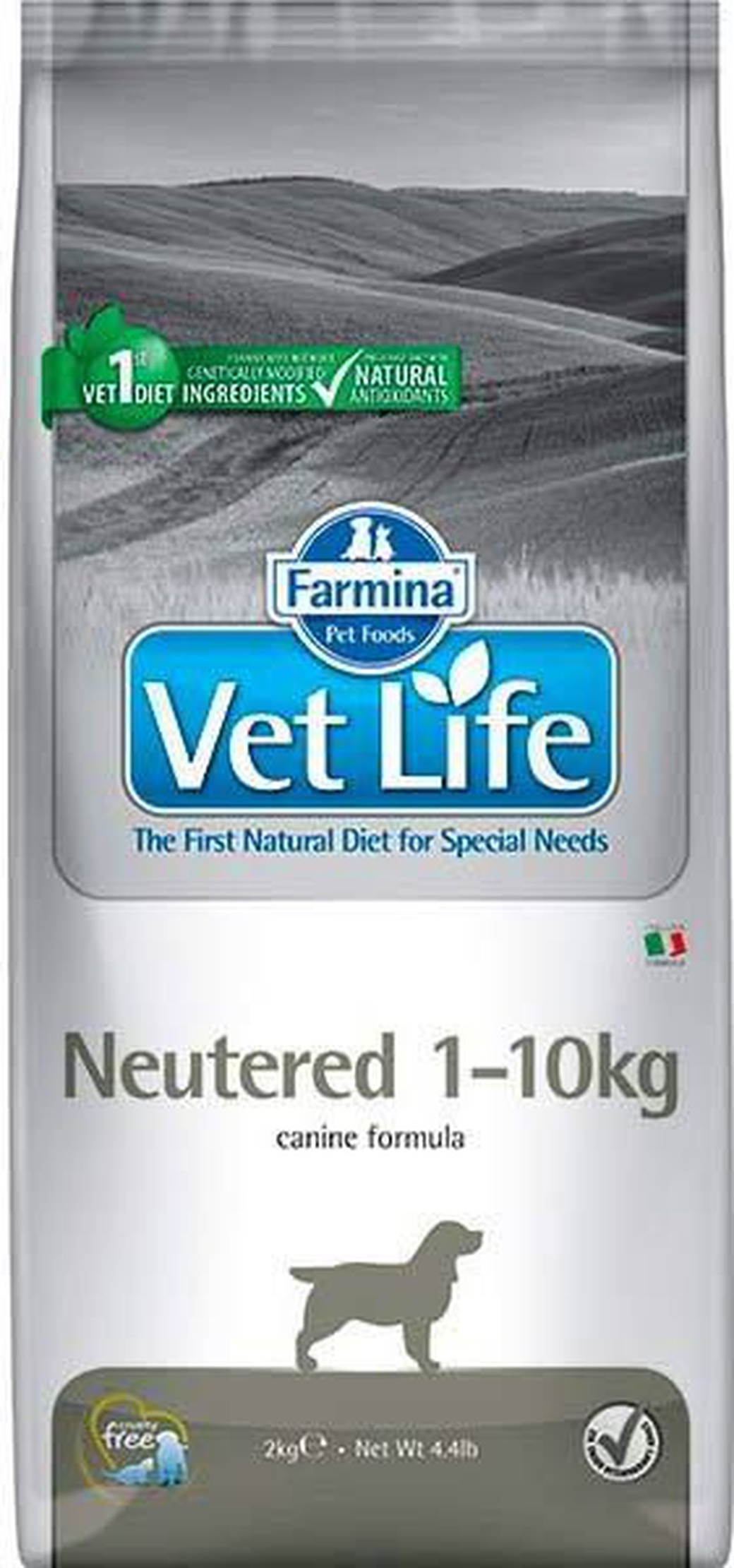 Корм для кастрированных и стерилизованных собак Farmina VetLife NATURAL DIET DOG NEUTERED >10, 2 кг фото