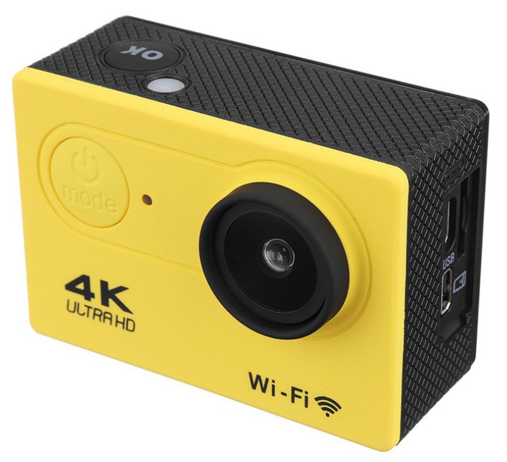 Экшн камера Sjcam SJ9000, водонепроницаемая, желтый фото
