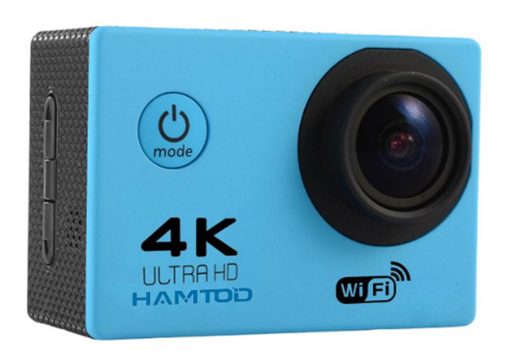 Экшн-камера HAMTOD H9Apro 4K WIFI водонепроницаемая, синий фото
