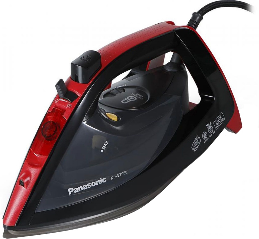 Утюг Panasonic NI-WT960RTW 2600Вт черный/красный фото