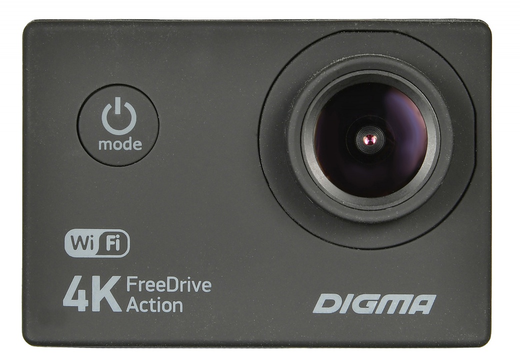 Видеорегистратор Digma FreeDrive Action 4K WiFi черный 8Mpix 2160x3840 2160p 150гр. Allwinner V3 фото