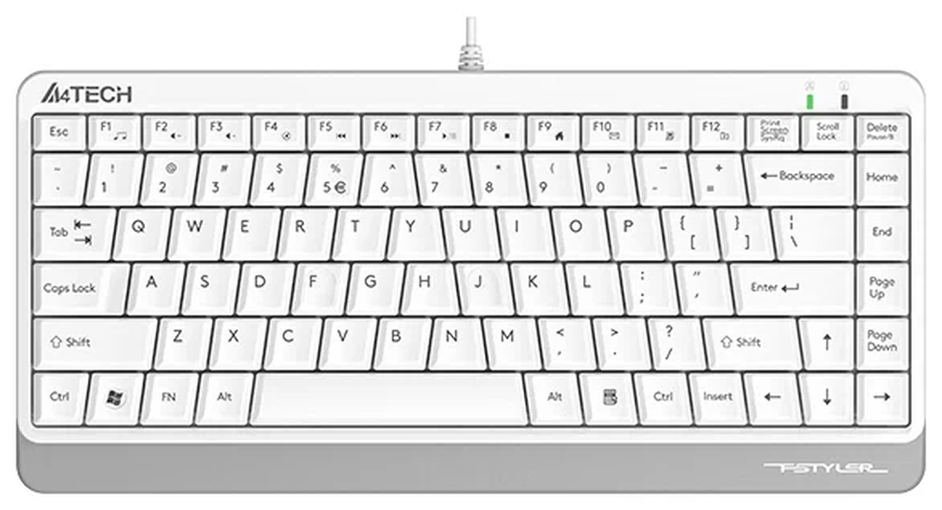 Клавиатура A4Tech Fstyler FKS11, белый/серый фото