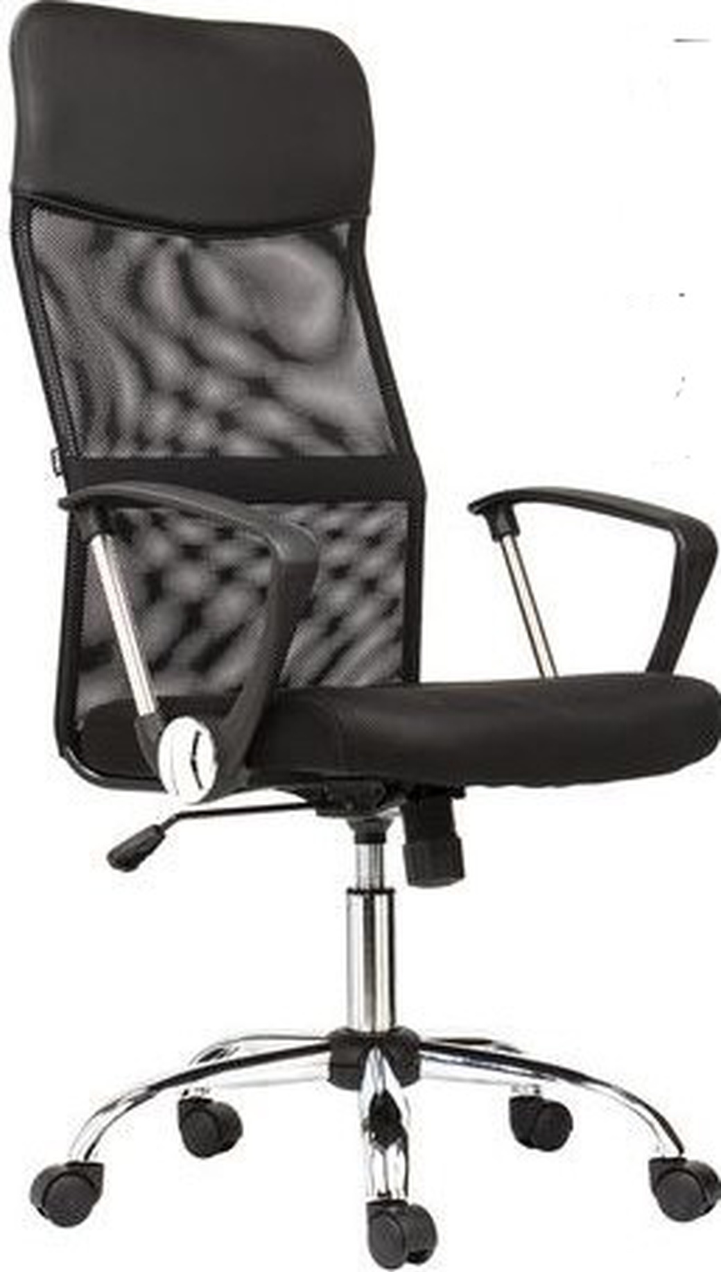 Кресло BRABIX Flash MG-302, с подлокотниками, хром, черное, 530867 фото