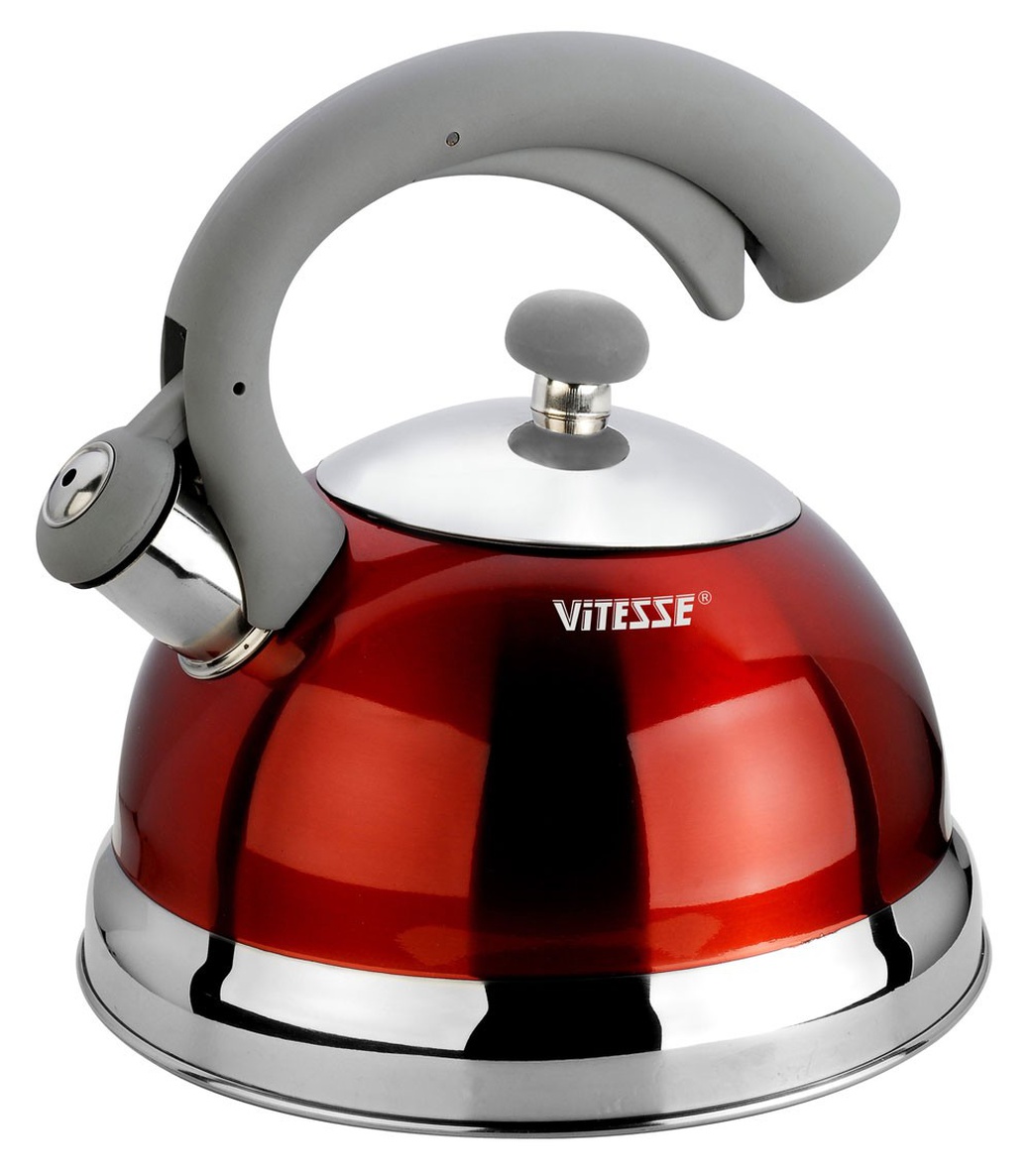Чайник со свистком (2.5 л) (Lishan) Vitesse VS-1116 Red фото