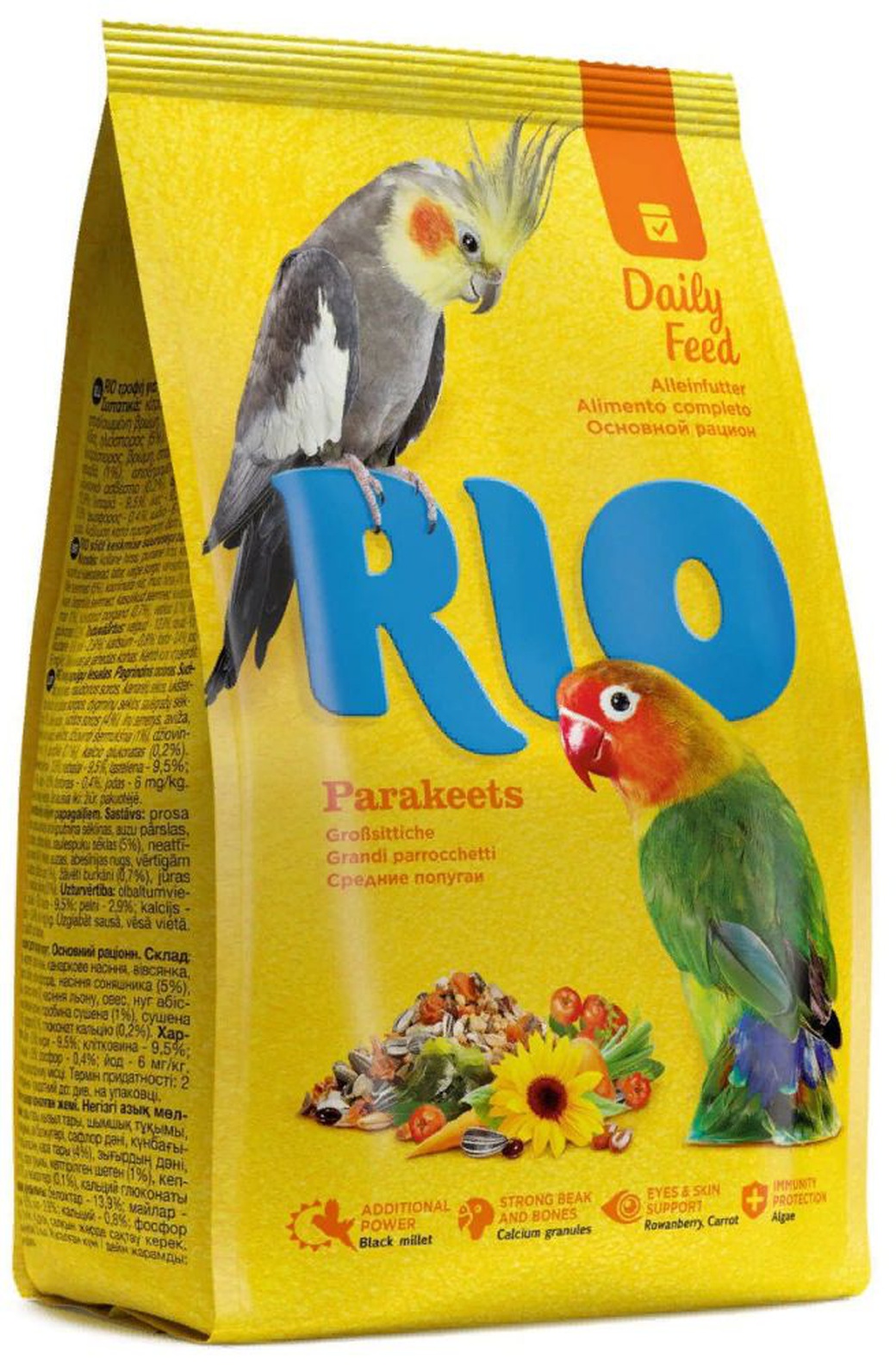 Корм для средних попугаев основной RIO, 1 кг фото