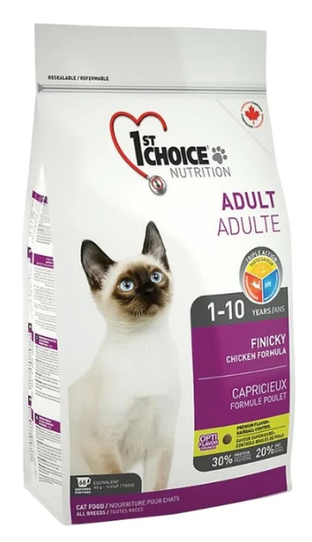 Корм для привиредливых кошек для профилактики МКБ 1st Choice Finicky, цыпленок, 2,72 кг фото