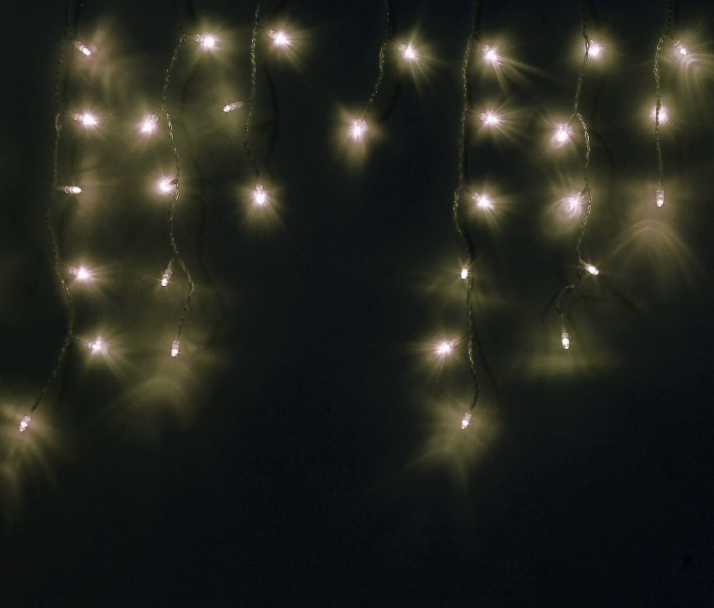 Гирлянда Sh Lights "Сосульки", 100 теплых белых светодиодов, 20 нитей, последоват. подкл. (до 20 гирлянд), уличная, OIC100LSE-WW-T-I4 фото