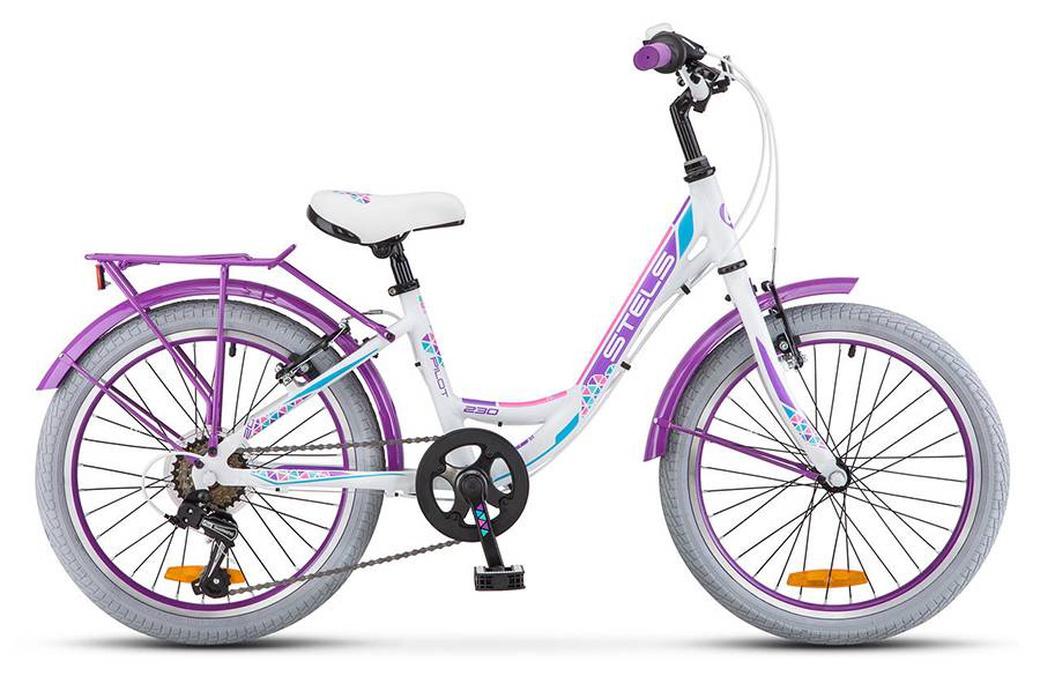 Велосипед Stels 20" Pilot 230 Lady V020 (LU085336) Светло-пурпурный/Белый/Розовый фото