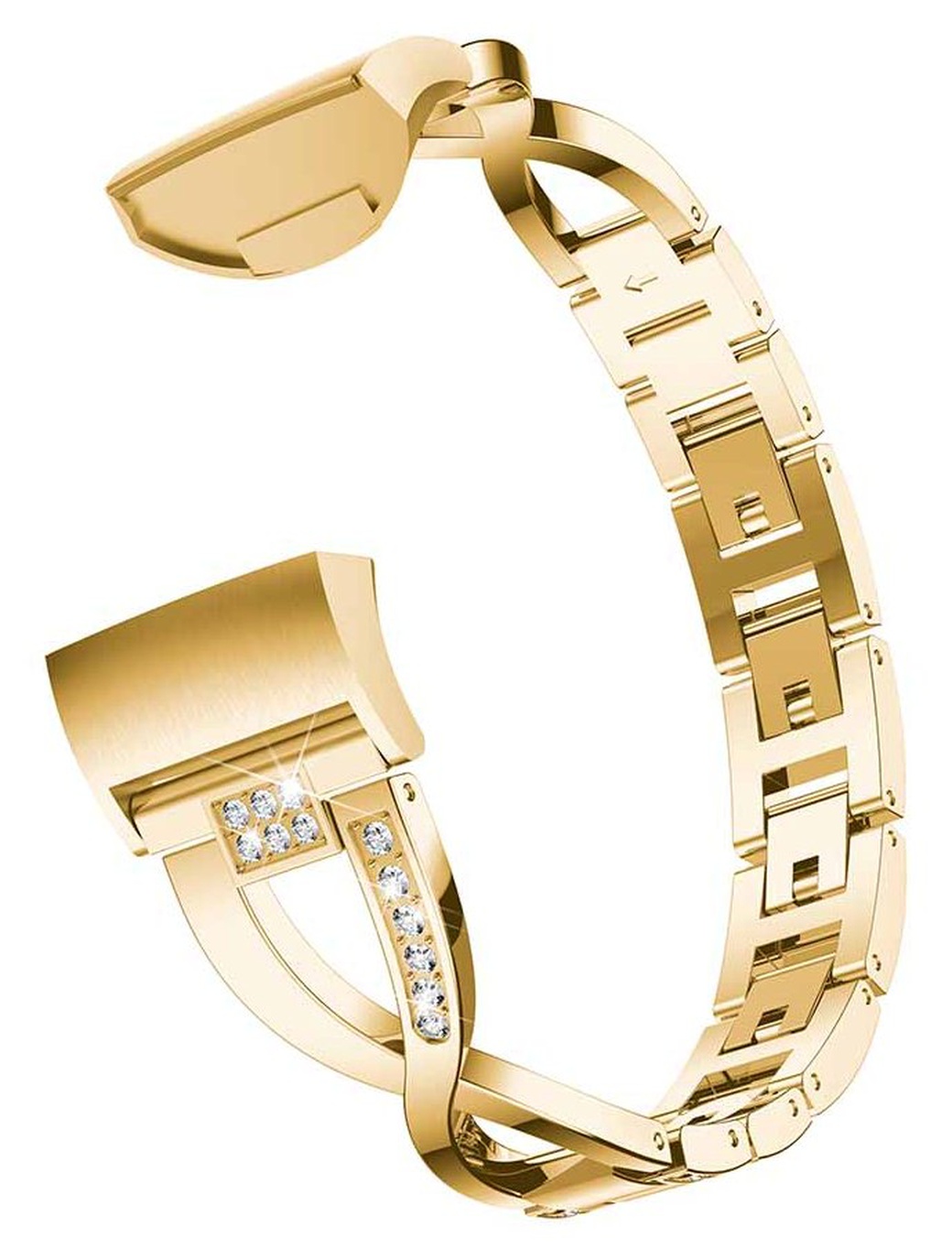 Ремешок для браслета Bakeey для Fitbit Charge 3, нержавеющая сталь, золото фото