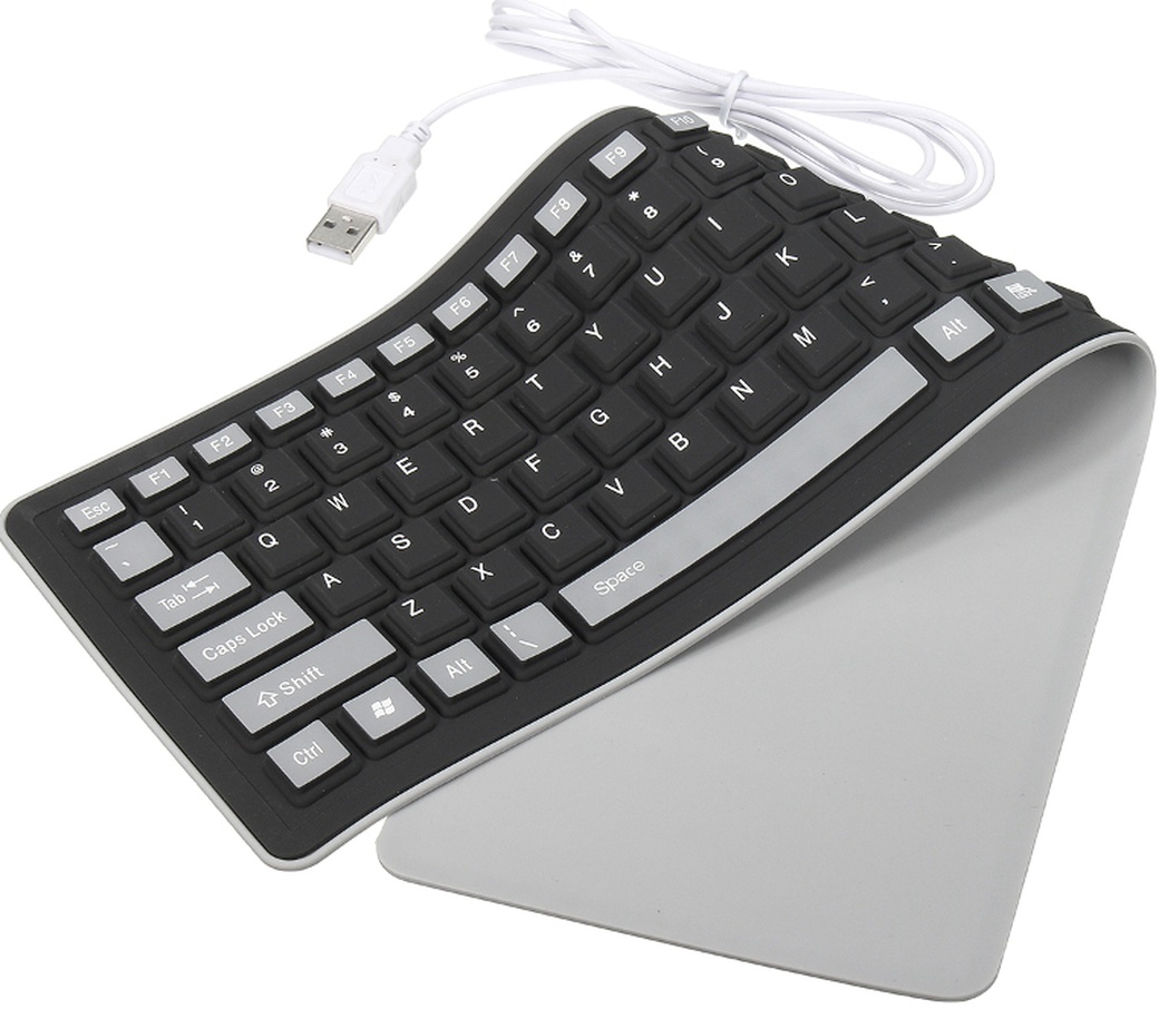 Портативная гибкая водонепроницаемая силиконовая клавиатура, 103 клавиши фото