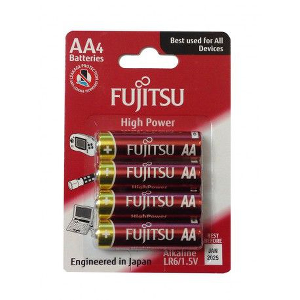 Батарея Fujitsu LR6(4B) High Power (срок хранения 10 лет), 4 шт. фото