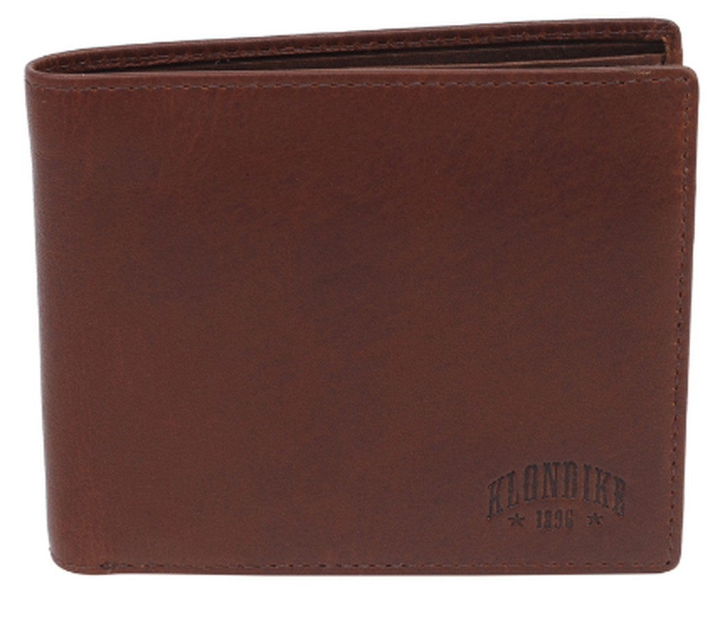 Бумажник Klondike Dawson, коричневый, 12х2х9,5 см фото