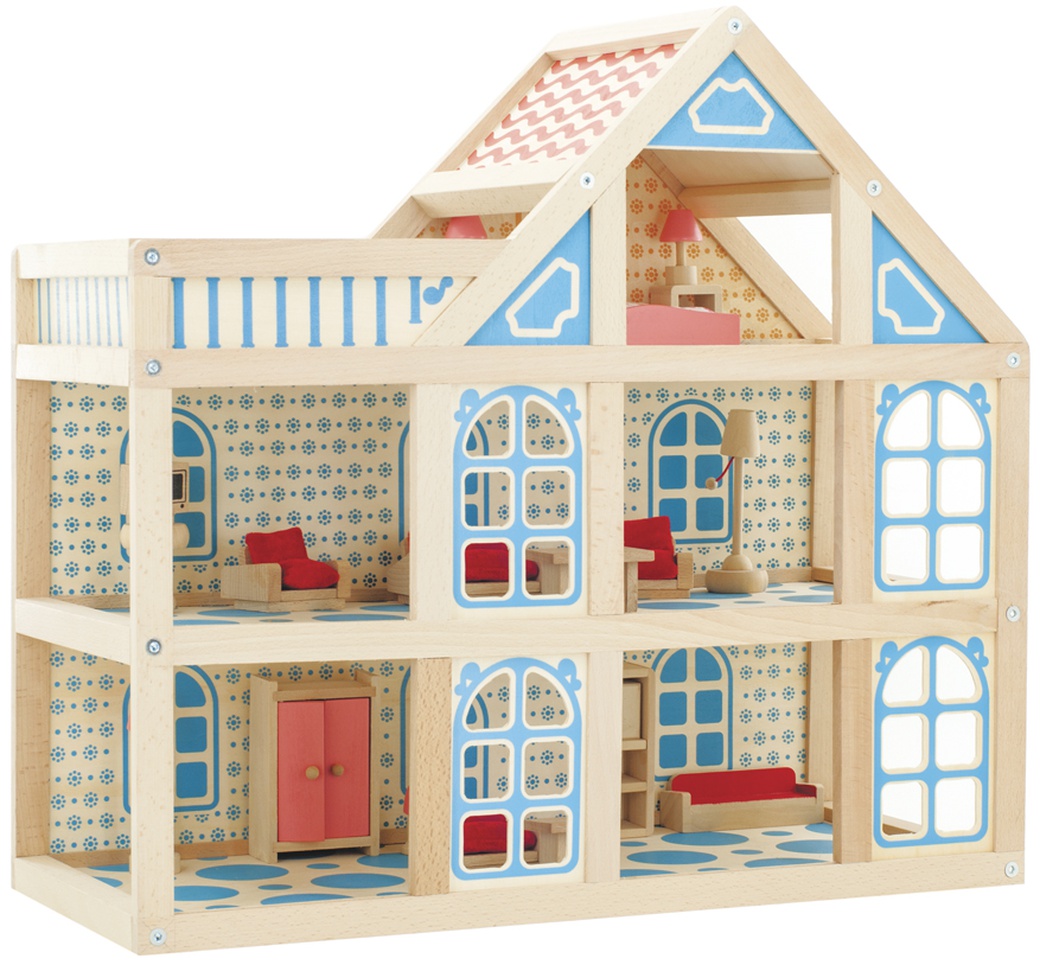 Мир деревянных игрушек Кукольный дом - 3 этажа фото