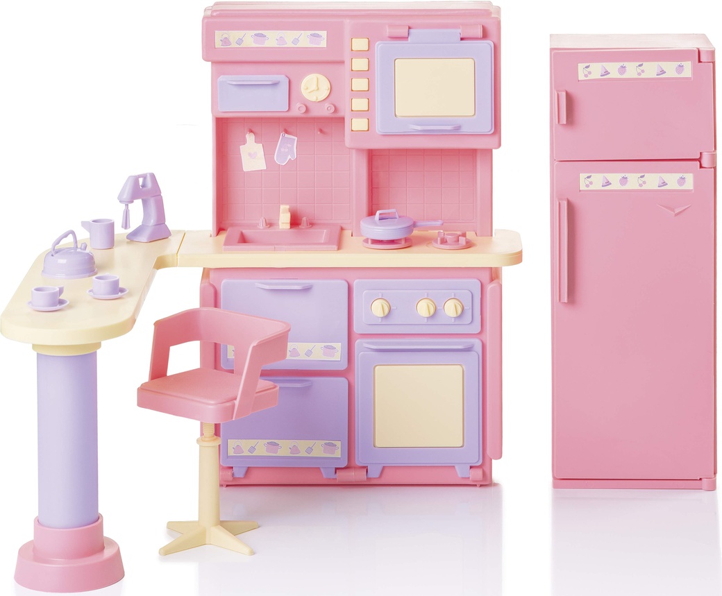 Кухня ОГОНЁК Маленькая принцесса Розовая (в коробке) фото
