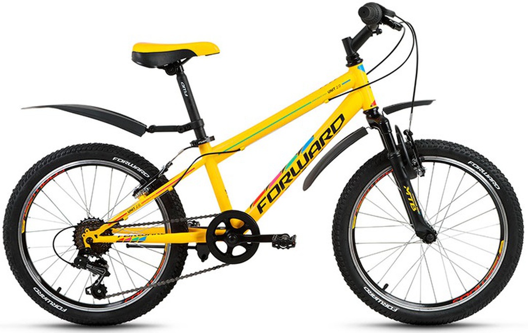 Велосипед 20" Forward Unit 20 2.0 18-19 г 10.5' Желтый RBKW91N06008 фото