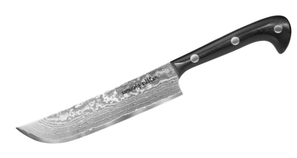 Нож кухонный "Samura SULTAN" SU-0085DB/K Шеф 164 мм, G-10, дамаск 67 слоев фото