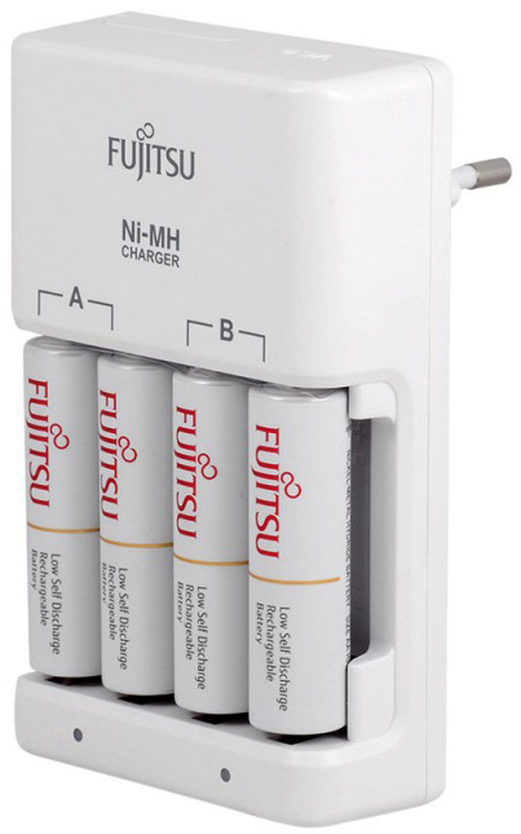 Зарядное устройство Fujitsu FCT345-FXEST(B) для 4 или 2 акк АА/ААА Ni-MH, + 4шт АА 1900 mAh фото