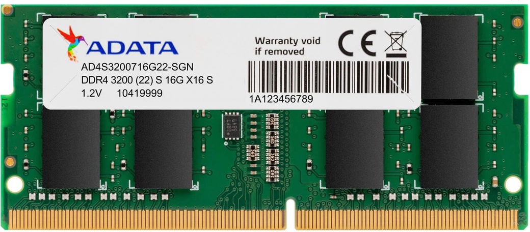 Память оперативная DDR4 16Gb Adata 3200MHz (AD4S320016G22-RGN) фото