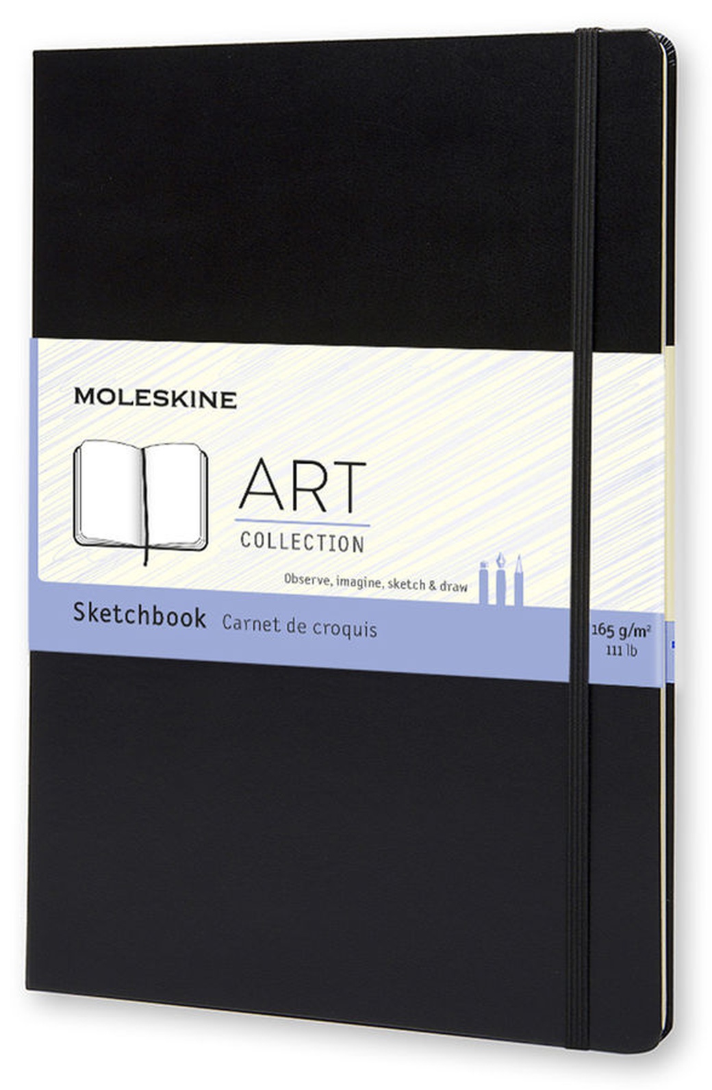 Блокнот для рисования Moleskine CLASSIC Sketchbook A4 96стр. твердая обложка черный фото