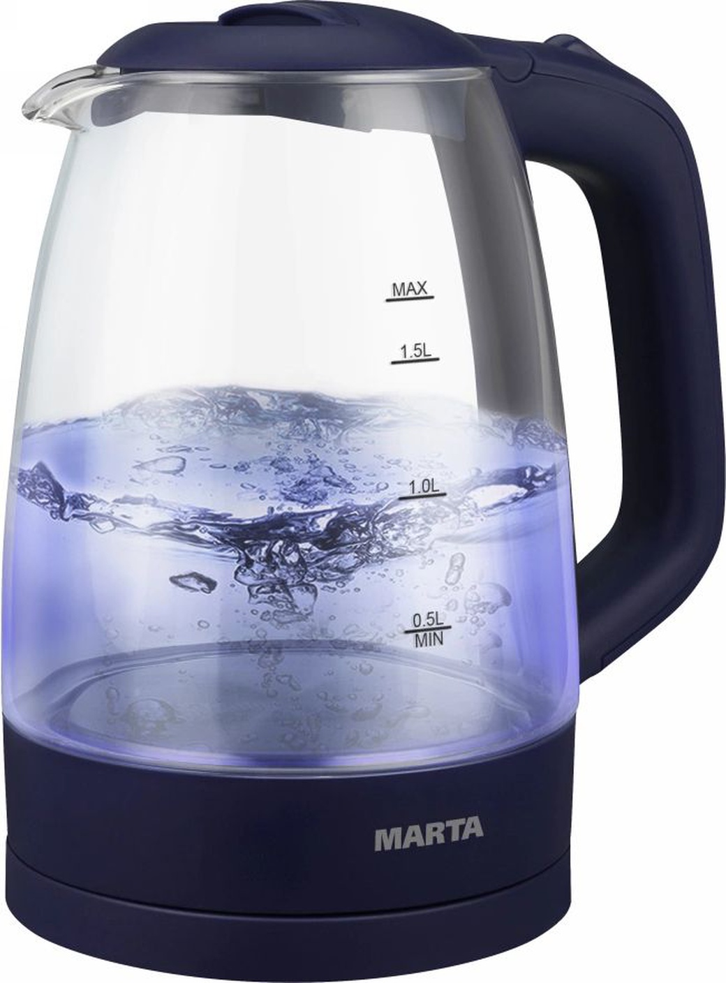 Чайник MARTA MT-1077 синий сапфир фото