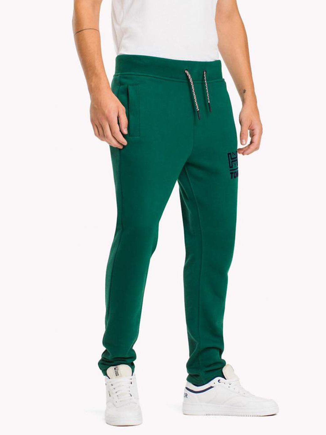 Брюки Tommy Jeans DM0DM03661, зеленый, XS фото