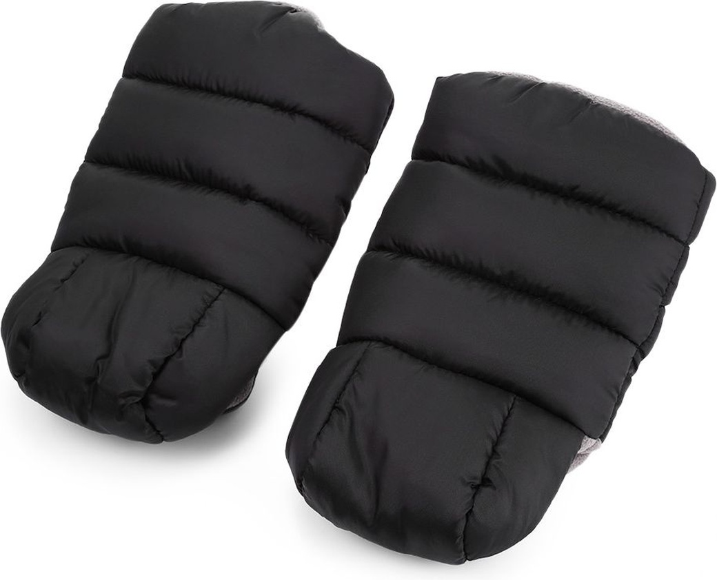 Теплые водонепроницаемые плюшевые перчатки LETING для коляски, черный фото