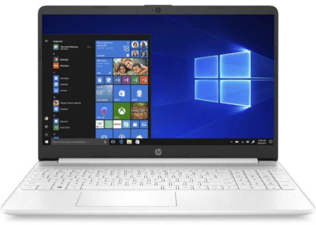 Ноутбук HP 15s-eq0004ur <8PK78EA> AMD Ryzen 5 3500U (2.1)/8G/256G SSD/15.6"FHD AG/Int:AMD Radeon Vega 8/noODD/Cam HD/Win10 белый фото